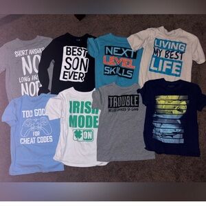 Children’s place only 6 of the shirts. Long sleeve not included